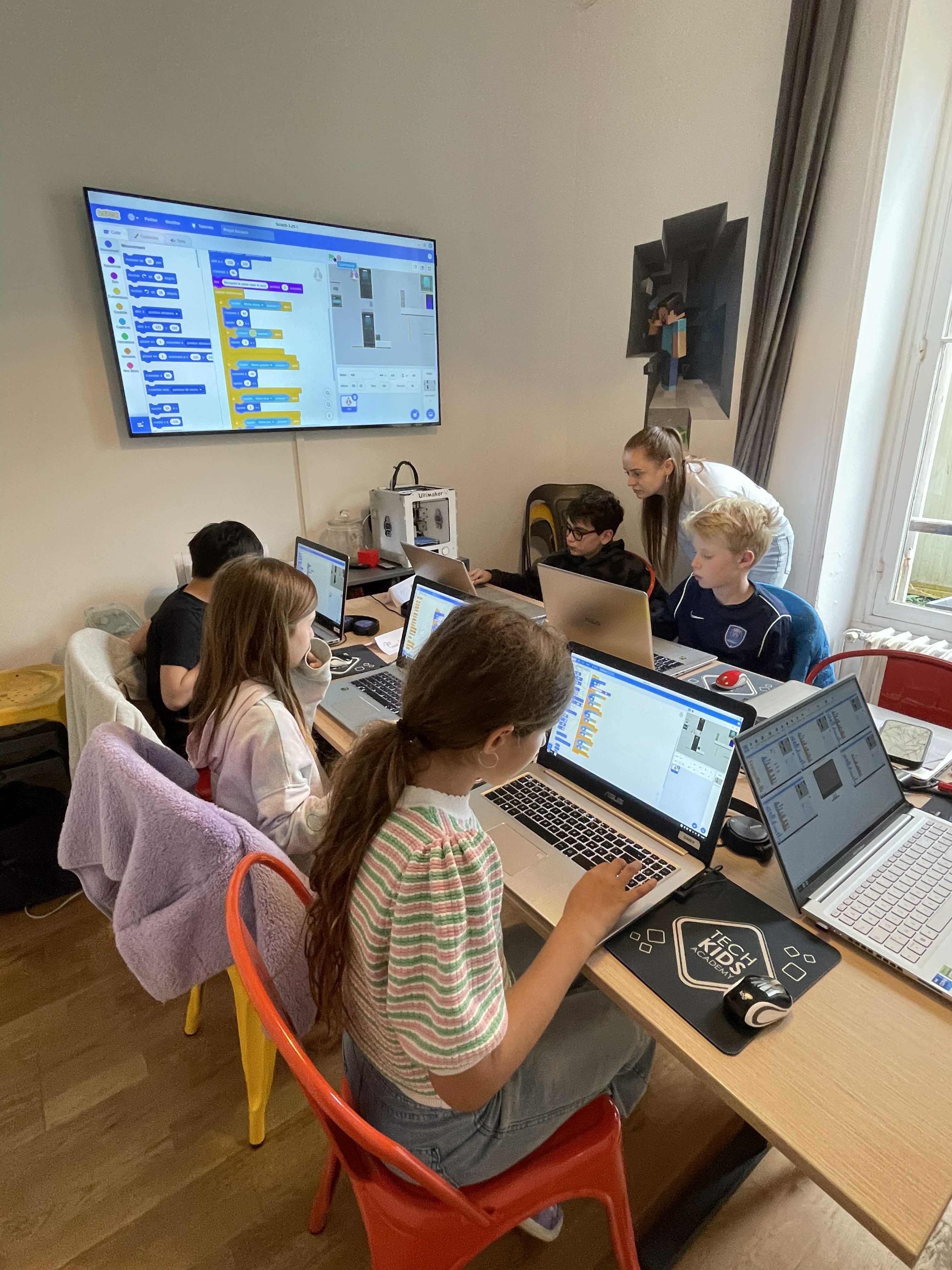 Salle de classe Tech Kids Academy St-Germain-En-Laye